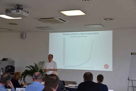 Seminarraum mit Referent und TeilnehmerInnen beim Trainingsseminar EAG - das Ökostrom-Fördersystem