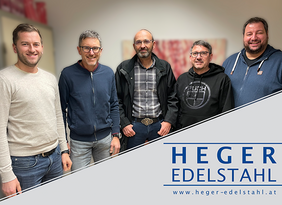 Gruppenfoto der Geschäftsführung von Heger Edelstahl