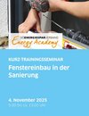 Titelseite des Folders Fenstereinbau in der Sanierung