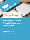 Titelseite des Folders Energieförderungen für Betriebe